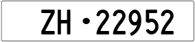 Trailer License Plate
